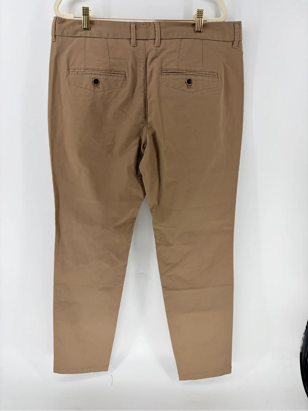 Men’s Perk Feel Good Chinos Dark Khaki Slim Fit Stretch 35x32 - Picture 6 of 12